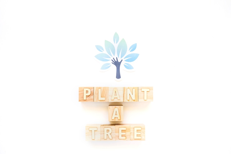 Gratis Foto plant a tree words and paper tree