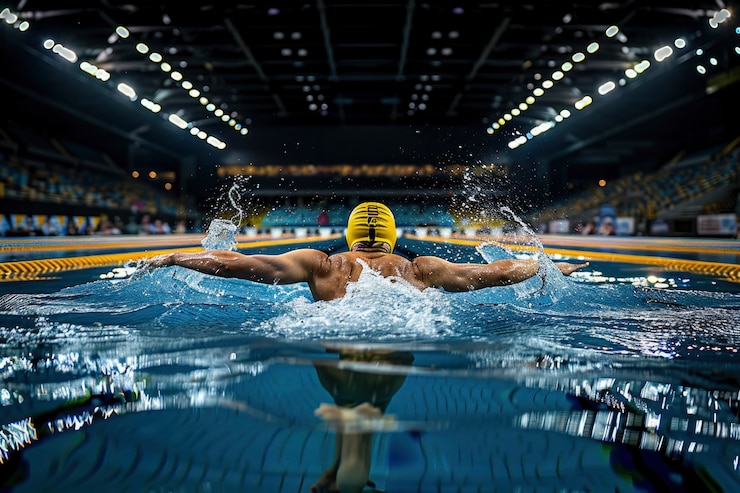 Gratis Foto portrait of woman competing in the olympic games championship