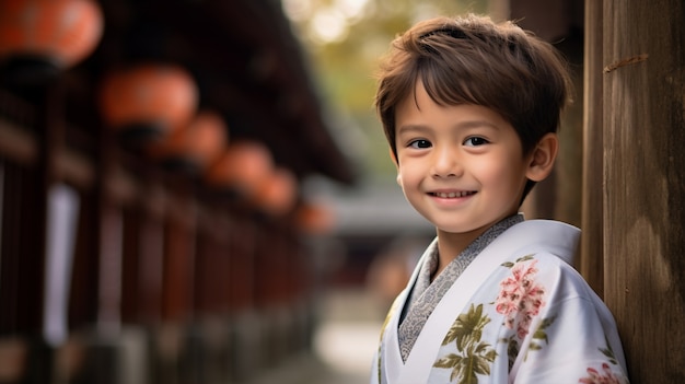 portrait of young asian boy