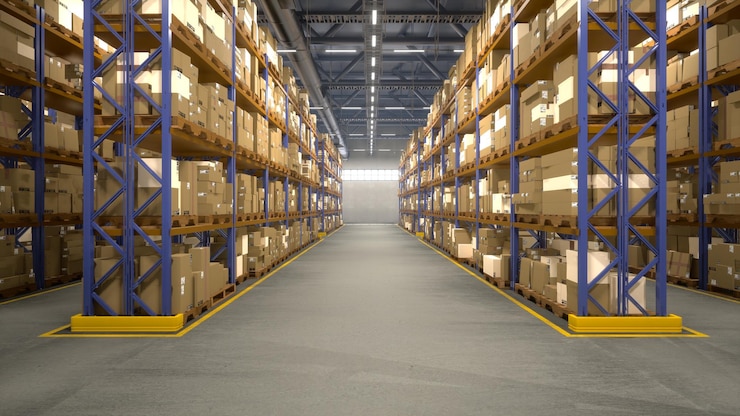 Gratis Foto processing storehouse stocks boxes with order receipts and details