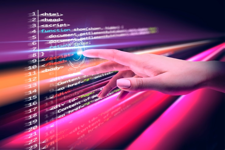 Gratis Foto programming background collage