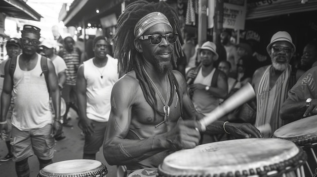Rastafari-bevegelsen med en person som har dreadlocks