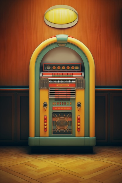 Retro juke box indoors