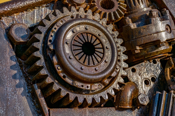 Gratis Foto rusty gear assembly