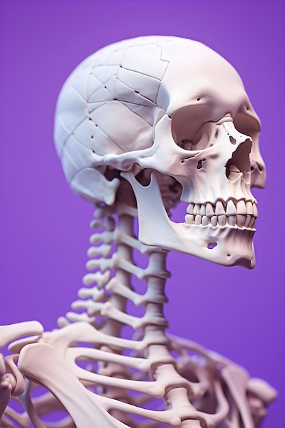 Skeleton in studio