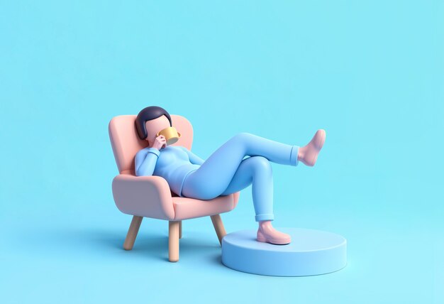 Søtt og avrundet 3D-objekt