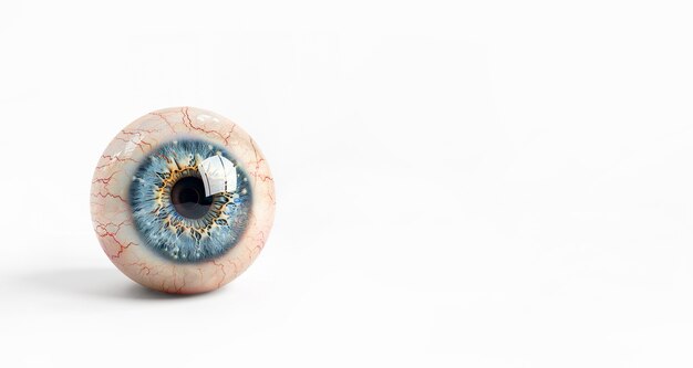 sphere representing the iris of the eye