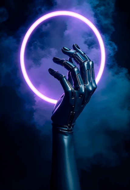 Teknologikonsept med futuristisk element