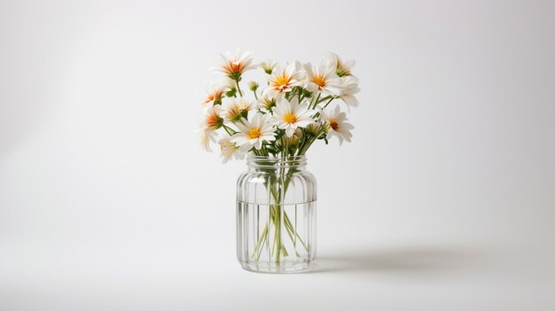 Vakker blomstervase i studio