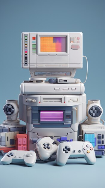 view of 3d gaming device