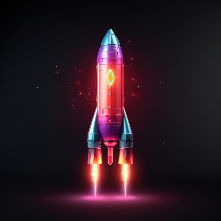 Gratis Foto view of 3d space rocket model