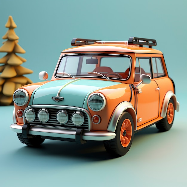 view of graphic 3d car