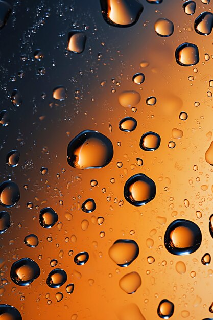 view of water droplets