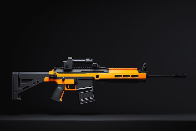 Visning av kraftig 3D-rifle