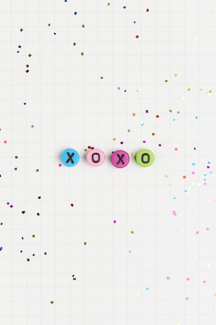 Gratis Foto xoxo alphabet letter beads typography