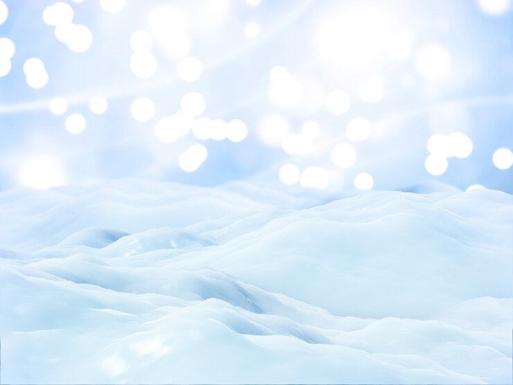 Gratis Bild 3d christmas snow landscape background
