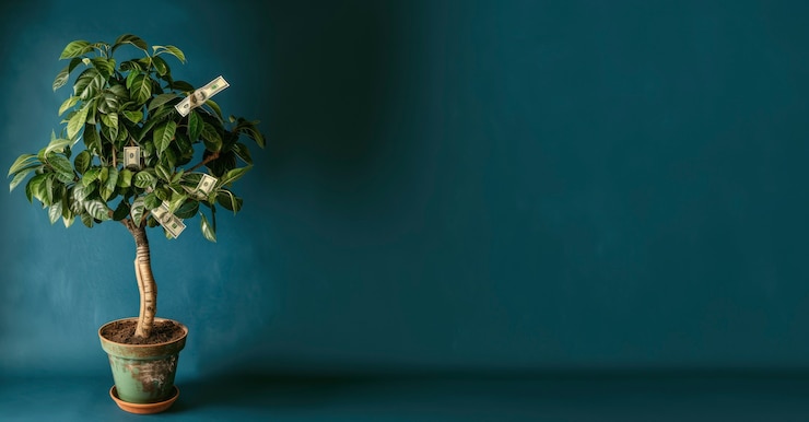 Gratis Bild 3d-rendera av penningträd