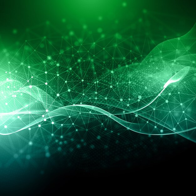 abstract background with connecting dots and lines