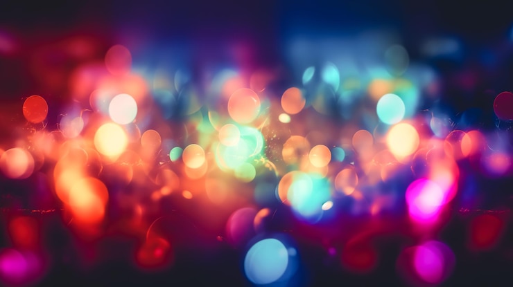 Gratis Bild abstract blurred multi colored background generative ai