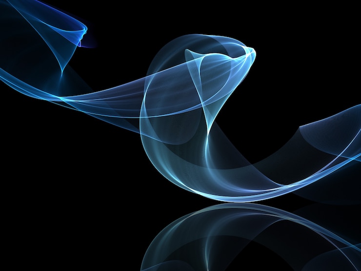 Gratis Bild abstract design background of smooth flowing lines