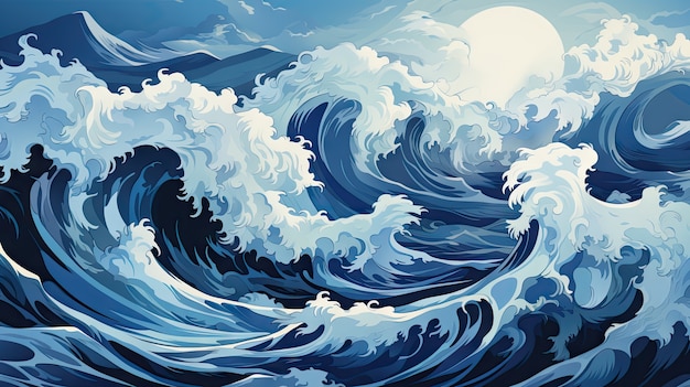 beautiful sea landscape with water and nature