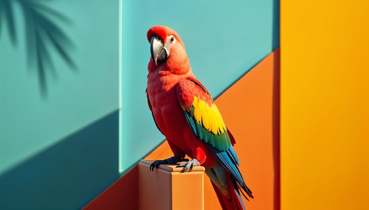 Gratis Foto beautiful tropical colorful bird