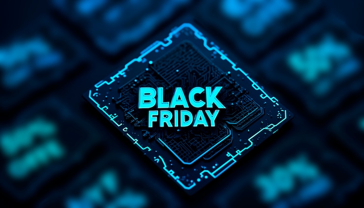 Gratis Bild black friday-skylt med neonljus