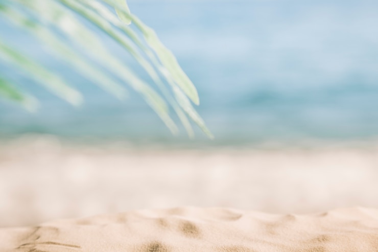 Gratis Bild blurry beach background