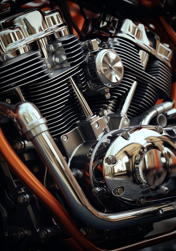Gratis Bild close-up view of motorcycle parts