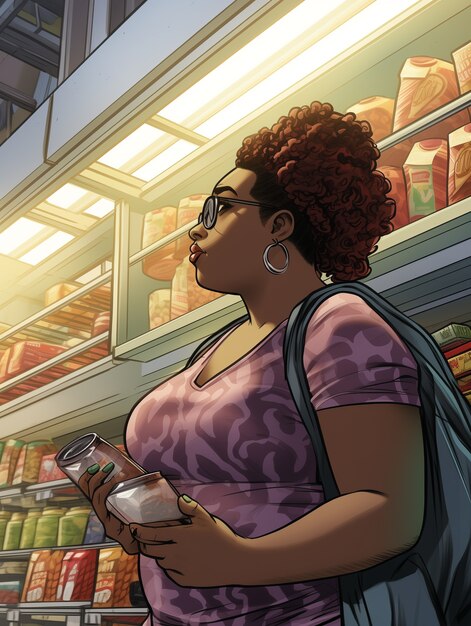 comic book everyday lifestyle scene