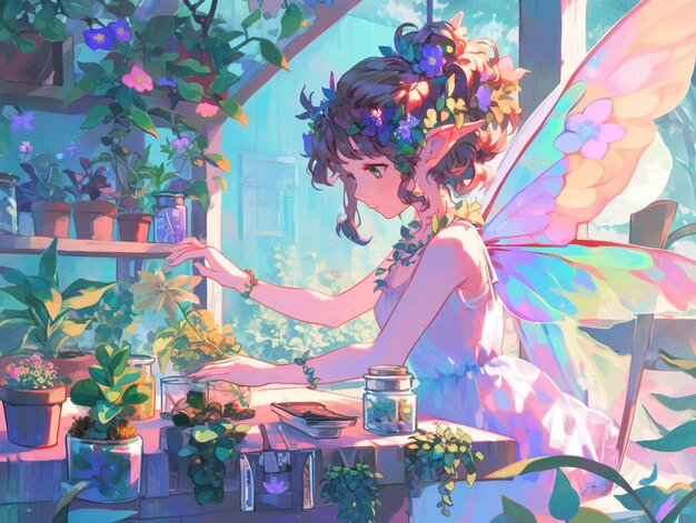 cute anime fairy girl
