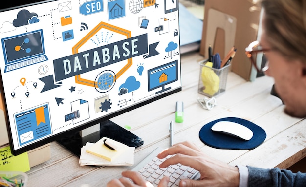 database computer system digital storage concept