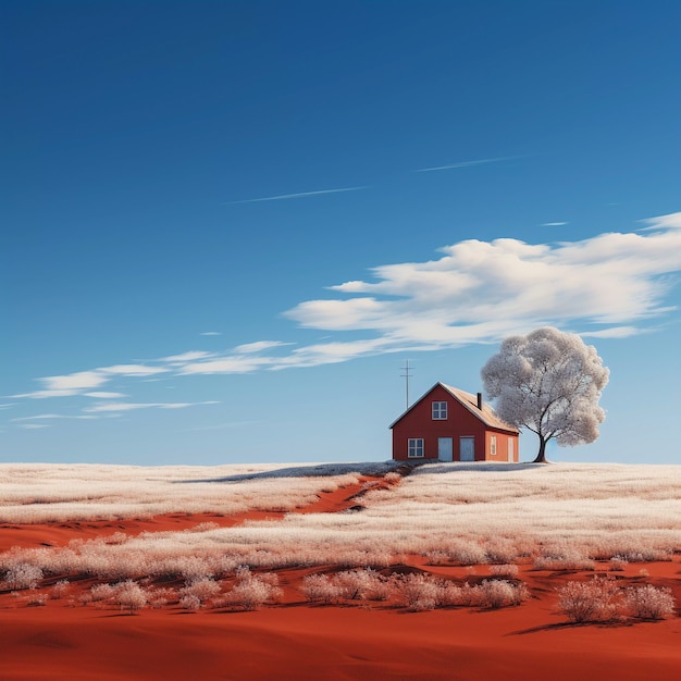 digital art isolated house