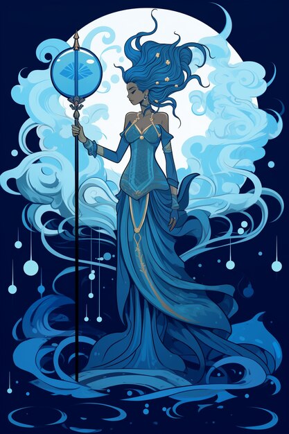 fantasy water character