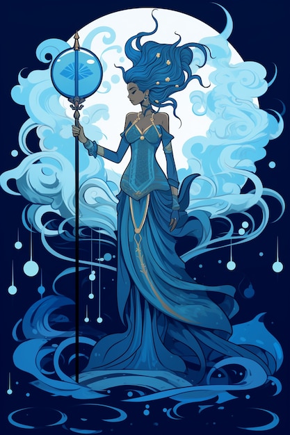 fantasy water character