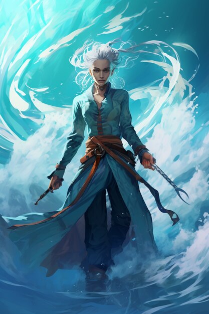 fantasy water character