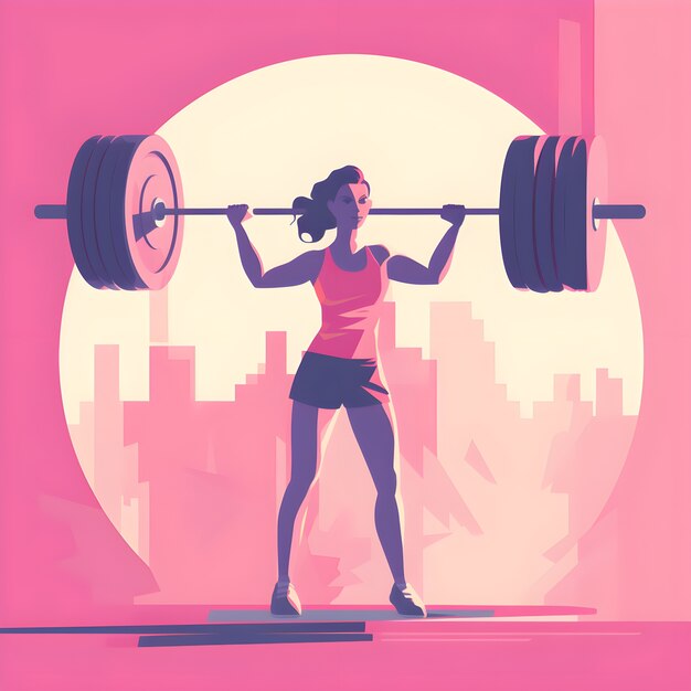 fit cartoon character training