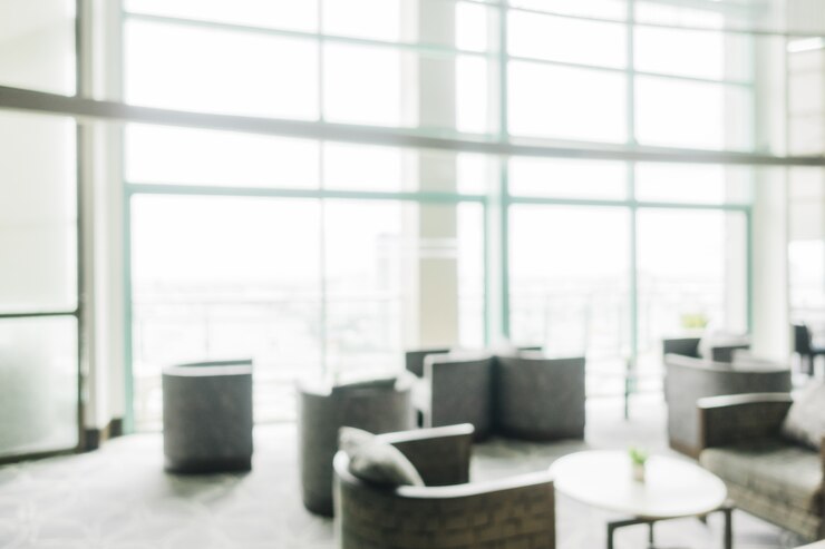Gratis Bild illuminated room with glass walls