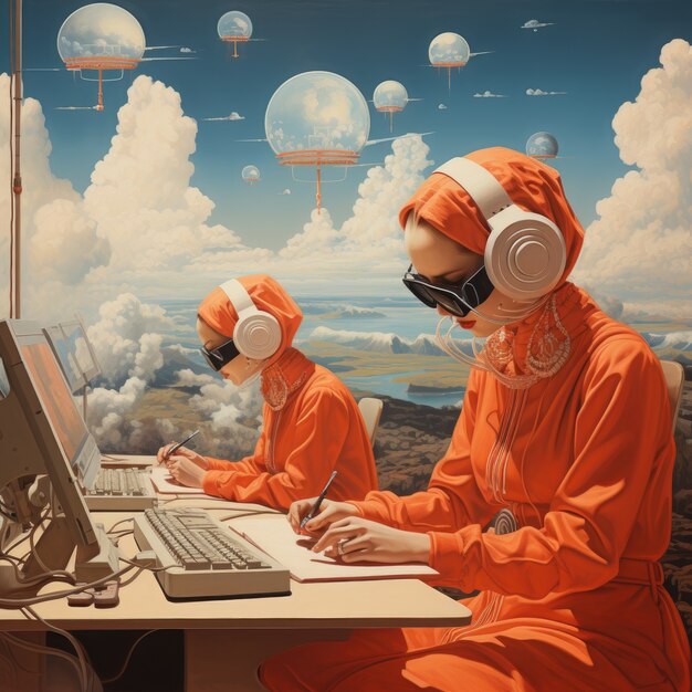international day of education in futuristic style