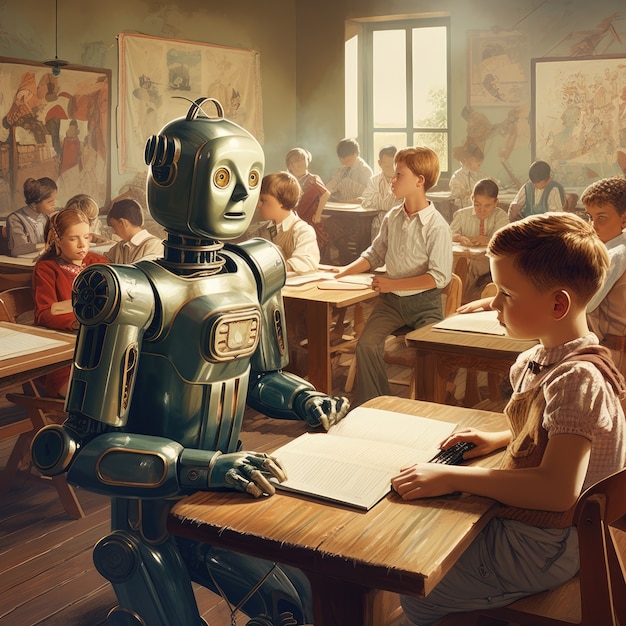international day of education in futuristic style