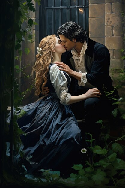 international kissing day celebration with couple