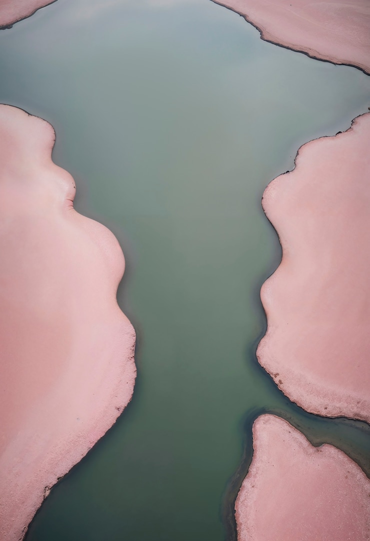 Gratis Bild minimalistiskt landskap ovanifrån