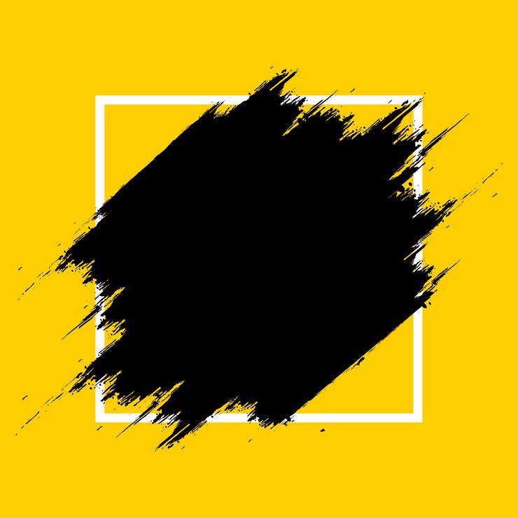 Gratis Foto moderne splash-ramme med gul baggrund