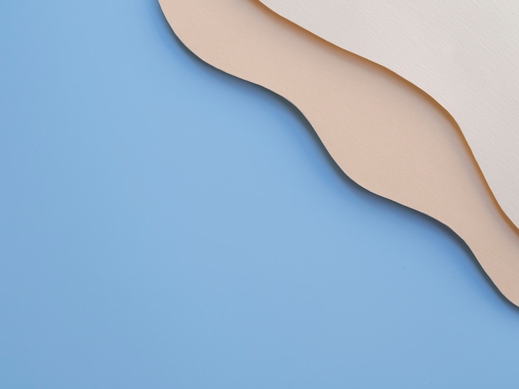 Gratis Bild ocean blue copy space of abstract paper waves