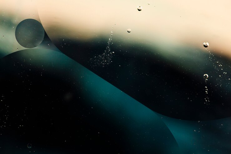 Gratis Bild oil drops in water abstract psychedelic pattern image