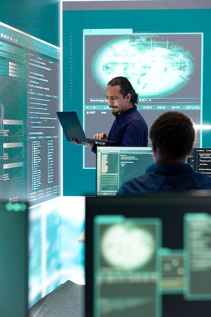 Professional hacker using ransomware and phishing tactics to compromise networks