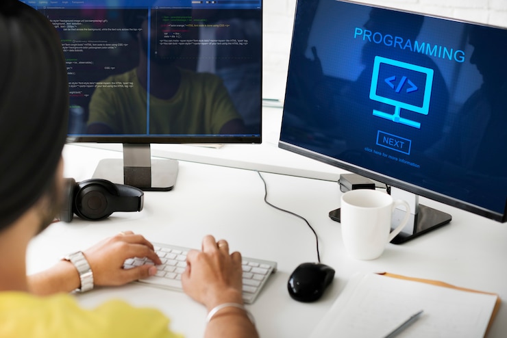 Gratis Foto programming software code application technology concept