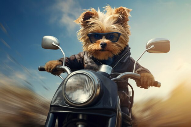 : sjovt billede med hund