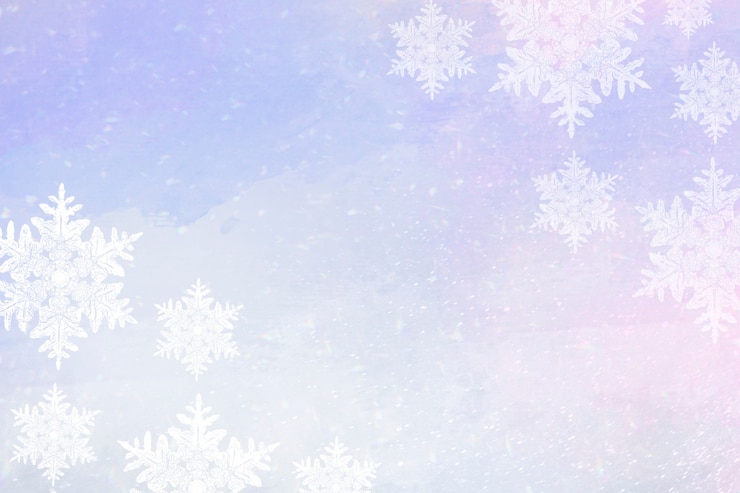 Gratis Bild snowflakes on purple winter border background