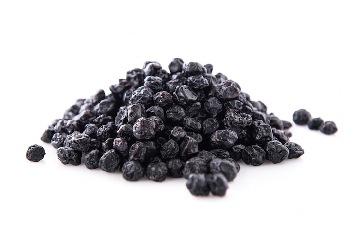 Gratis Foto sweet dehydrated black blueberry